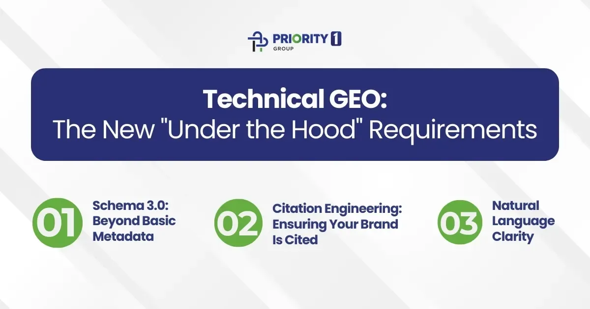 How Generative AI Is Re-Engineering Content Strategy and Search Intent 4 Technical GEO: The New "Under the Hood" Requirements