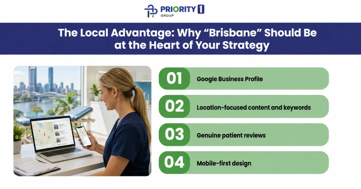 Digital Marketing for Healthcare Providers in Brisbane: What You Need to Know 2 The Local Advantage: Why “Brisbane” Should Be at the Heart of Your Strategy